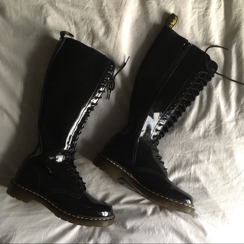 HTF Tall Patent Leather Dr Martens